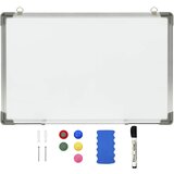 vidaXL Magnetna piši-briši tabla bela 60x40 cm jeklo, (20729617) | Shoptok.si