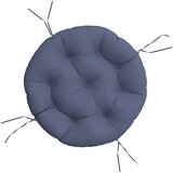  Okrugli jastuk modri Ø 60 x 11 cm od tkanine Oxford | shoptok.hr