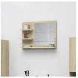  Kupaonsko ogledalo boja hrasta sonome 60x10,5x45 cm od iverice | shoptok.hr