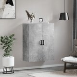  Zidni ormarić siva boja betona 69,5 x 34 x 90 cm | shoptok.hr