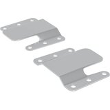  Držač za ravno montiranje 2 pcs Srebrno 75 x 66 x 1,4 mm Čelik | shoptok.hr