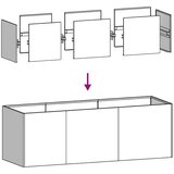 vidaXL Sadilica boja hrđe 120x40x40 cm od pohabanog čelika | shoptok.hr