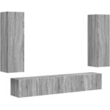  Set TV komoda Zidne 3 pcs Siva Sonoma Konstruirano drvo | shoptok.hr