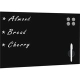  Zidna crna magnetna ploča od stakla 60 x 40 cm | shoptok.hr