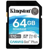 Kingston SDXC 64GB Class 10 U3 170MB/s-70MB/s SDG3/64GB ( SDG3/64GB ) | ePonuda.com