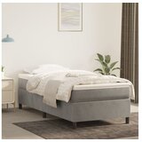 Box spring posteljni okvir svetlo siv 100x200 cm žamet | Shoptok.si