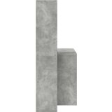 vidaXL Stol s policom Beton siva 138.5 x 55 x 143 cm Konstruirano drvo | shoptok.hr