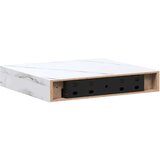  Polica na zidu Zidne 2 pcs Bijeli mramor 23 x 23 5 x 4 cm | shoptok.hr