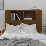  Uzglavlje s ormarićem boja dimljenog hrasta 100x18,5x102,5 cm | shoptok.hr