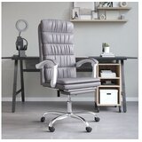  Uredski naslonjač od umjetne kože sivi | shoptok.hr