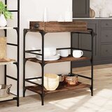  Kolica boja hrasta 81 5x41x92 5 cm konstruirano drvo | shoptok.hr