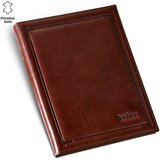 PRINC LEATHER Ataše mapa sa milimetarskim blokom, A4, 90 listova, Braon Cene