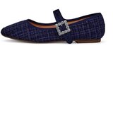 Resti Women's checked ballet flats with a buckle and strap Riffos | Shoptok.si