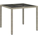  Stol za vrt Siva 90 x 90 x 75 cm poliratan | shoptok.hr