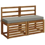  Jastučić za klupu SOEST 100% poliester Siva 120 x 40 x 8 cm - Siva 120 x 40 x 8 cm Poliester | shoptok.hr