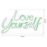 WALLXPERT dekorativna plastična led rasveta love yourself green | ePonuda.com