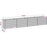  Povišeni vrtni krevet Antracit 320 x 40 x 55 cm | shoptok.hr
