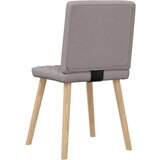  Jedilni stoli 6 kosov taupe blago, (21828373) | Shoptok.si