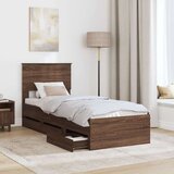  Okvir za krevet Smeđi hrast 75 x 190 cm Inženjersko Drvo - Smeđi hrast 75 x 190 cm | shoptok.hr