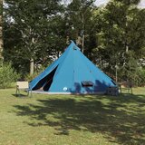 vidaXL Družinski Šotor Tipi Modra 12-Osebeni Vodoodporen | Shoptok.si