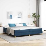  s opruga kutije s madracem Plava 200 x 200 cm tkanina | shoptok.hr