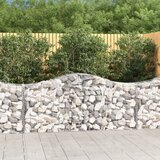 vidaXL Obokane gabion košare 5 kosov 200x50x80/100 cm cinkano železo Cene