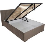MID.YOU oblazinjena postelja 140 cm x 200 cm , tekstil bež | Shoptok.si