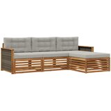  Set vanjskih sofa Prirodna i svjetlosiva 249,5 x 162,5 x 73 cm | shoptok.hr