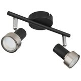 Globo 57917-2N - Stropna spot svetiljka MASON 2xGU10/25W/230V crna/srebrna | Eponuda.com