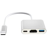 Kettz TC2H-300 Tip C HUB na HDMI konvertor 3in1 4K | ePonuda.com