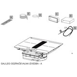 Faber indukcijska kuhalna plošča z vgrajeno napo galileo slim A600 (odzračevalna izvedba) | Shoptok.si