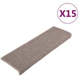  Prostirke za stepenice 15 kom 65x21x4 cm tamno bež pravokutni rub | Eponuda.com
