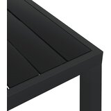 Vrtni stol crni 80 x 80 x 74 cm aluminijum i WPC | Eponuda.com