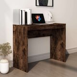  Pisalna miza dimljeni hrast 90x40x72 cm konstruiran les, (20640812) | Shoptok.si