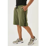 ALTINYILDIZ CLASSICS Men's Khaki Standard Fit Regular Cut Casual Knitted Shorts