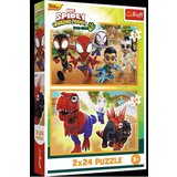 Trefl Puzzle Spidey and dinosaurs - 2x24 dela | ePonuda.com
