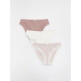 Reserved komplet 3 bikini spodnjih hlačk - ebenovina Cene
