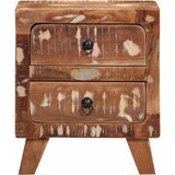 Furnova Nočna omarica 40x32x46 cm masivni les obnovljen, (21927603) | Shoptok.si