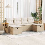 vidaXL 6-dijelni set vrtnih sofa s jastucima bež od poliratana | shoptok.hr