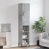 vidaXL Visoka komoda siva betona 34 5x34x180 cm od konstruiranog drva | shoptok.hr