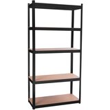  Metalna polica 180 x 90 x 40 cm 5 polica MR4600BLACK | shoptok.hr
