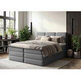 MID.YOU POSTELJA BOXSPRING 160 cm x 200 cm , les, tekstil, leseni material antracit | Shoptok.si