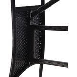  Vrtni stol crni 80 x 80 x 74 cm od poliratana | shoptok.hr