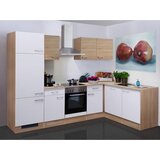 Flex-Well Kotna Kuhinja Samoa, Bela, Barva Hrasta | Shoptok.si