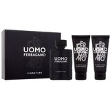 Ferragamo Uomo Signature set: EDP 100 ml + šampon in gel za prhanje 100 ml + balzam po britju 100 ml za moške Cene