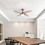 SULION Stropna svetilka s časovnikom in ventilatorjem v svetli naravni barvi ø 13 cm Achilia – | Shoptok.si