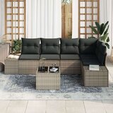  Set od 5 dijelova vrtnog kauča s jastučićima crni poli ratan | shoptok.hr
