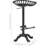  Barski stolček črno lito železo, (20968634) | Shoptok.si