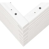  Vrtno cvetlično korito belo 70x40x46 cm trdna borovina | Shoptok.si