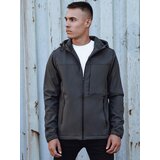 DStreet Kurtka męska przejściowa softshell z kapturem ciemnoszara | shoptok.hr